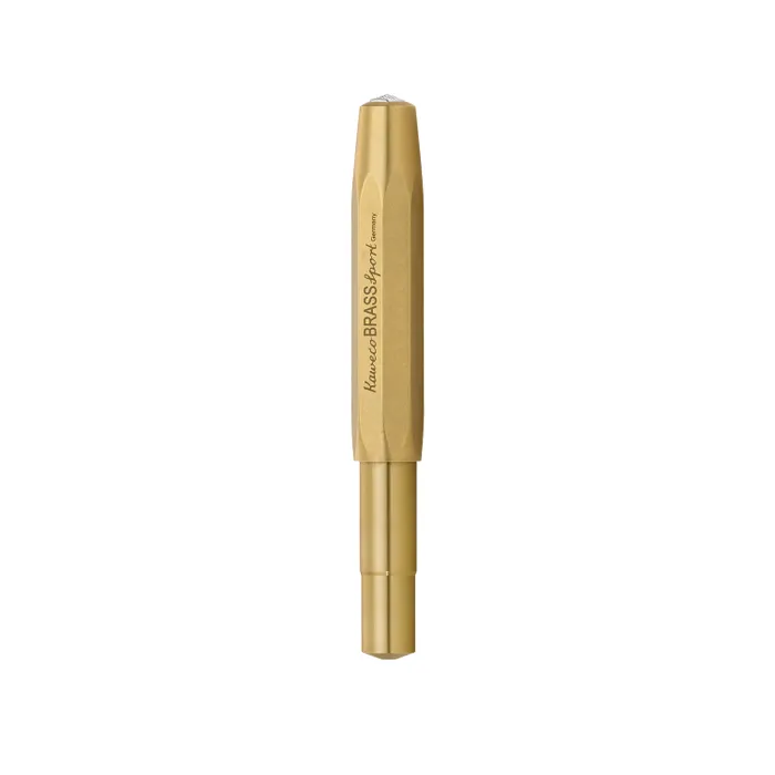 Kaweco Sport Fountain Pen Brass with Silver Trims - Medium
