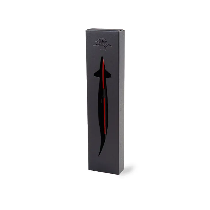 Fisher Space Non-Reflective Cap-O-Matic Firefighter Ballpoint Pen Matte Black and Red
