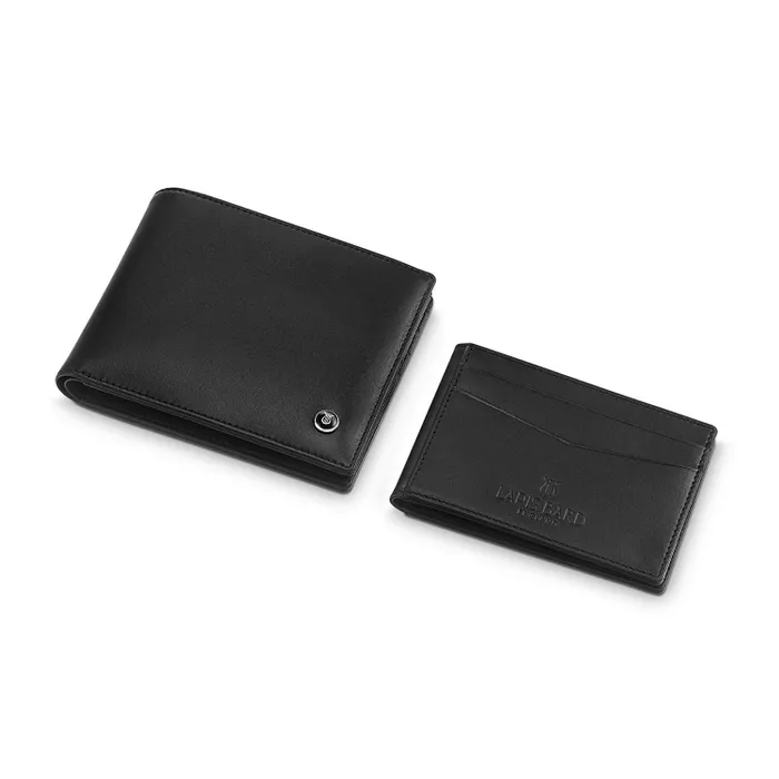 Lapis Bard Mayfair Bifold Wallet with Removable Insert - Black