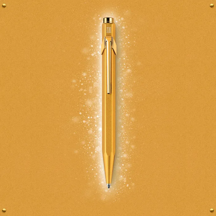 Caran d'Ache 849 Special Edition 'Goldbar' Ballpoint Pen Gold
