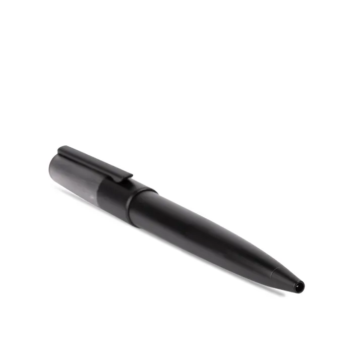 Hugo Boss Gear Minimal Ballpoint Pen - Black And Chrome