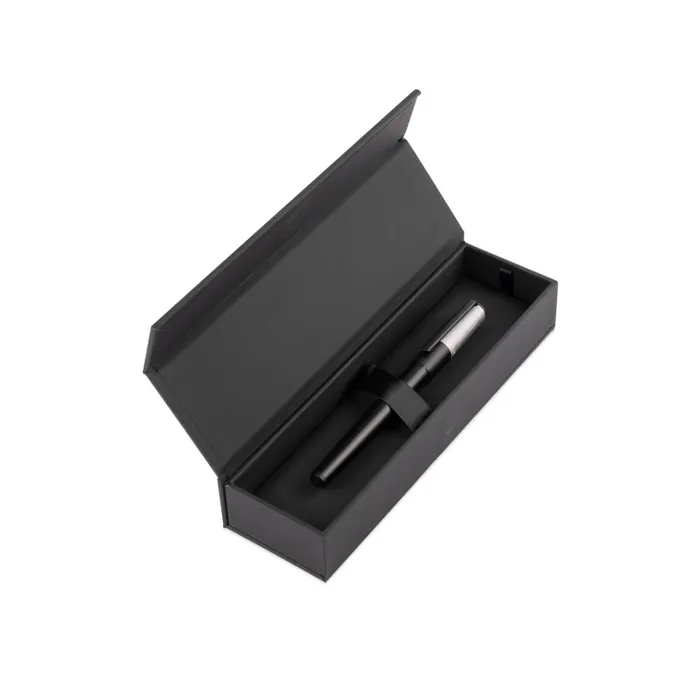 Hugo Boss Gear Minimal Rollerball Pen - Black And Chrome