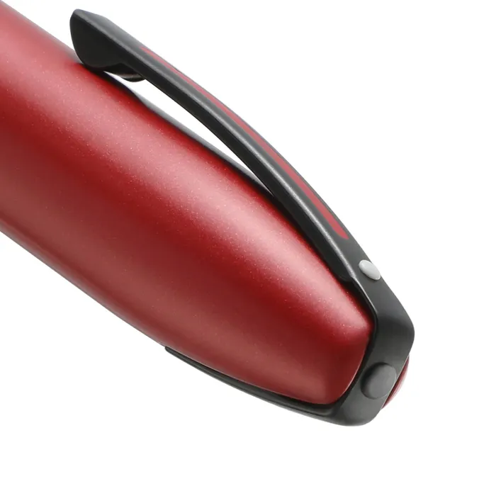 Sheaffer 9111 Icon Ballpoint Pen - Metallic Red with Glossy Black PVD Trim