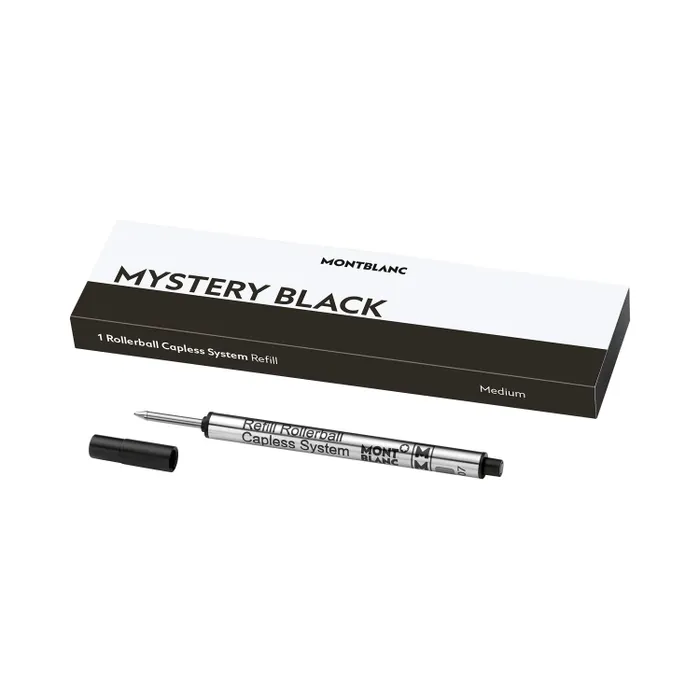 Montblanc 128242 Capless Rollerball Refill Medium (Pack of 1 ) - Mystery Black