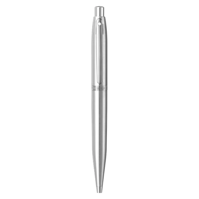 Sheaffer VFM 9426 Brushed Chrome Ballpoint Pen With Chrome Trim