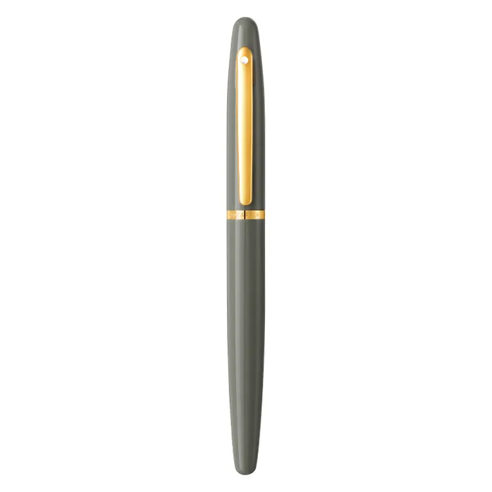Sheaffer VFM 9427 Glossy Light Gray Rollerball Pen With PVD Gold-Tone Trim