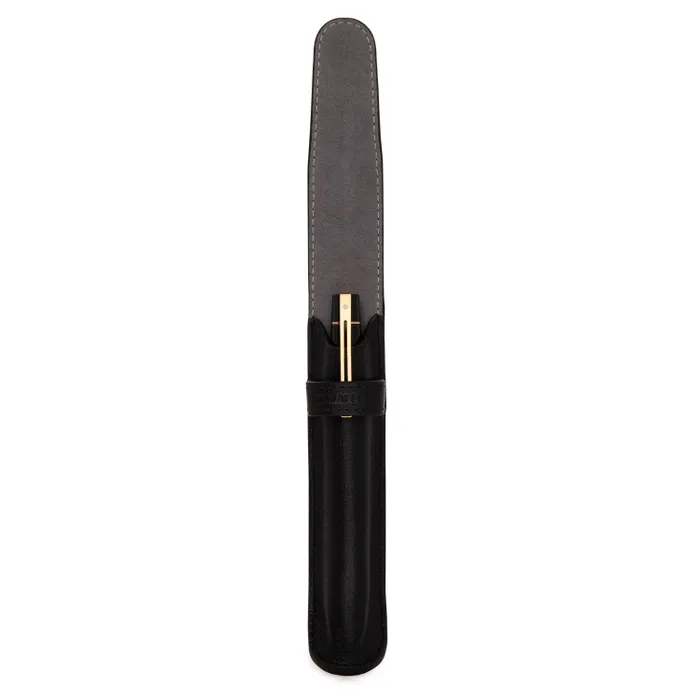 Sheaffer Gift Set Glossy Black 300 9325 Ballpoint Pen With Gold-Tone Trim Pen Pouch
