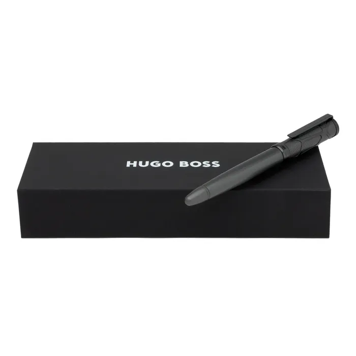 Hugo Boss Craft Gun Metal Rollerball Pen - Matte Black