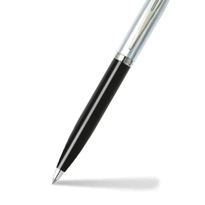 Sheaffer Gift Set 100 9313 Ballpoint Pen with Medium Notebook Glossy Black Barrel and Chrome Cap with Chrome Trims