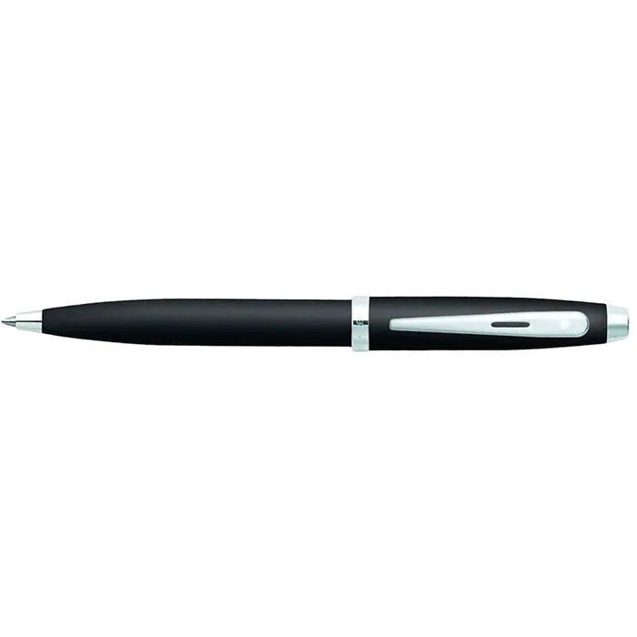 Sheaffer Gift Set 100 9317 Ballpoint Pen with Medium Notebook Matte Black with Chrome Trims