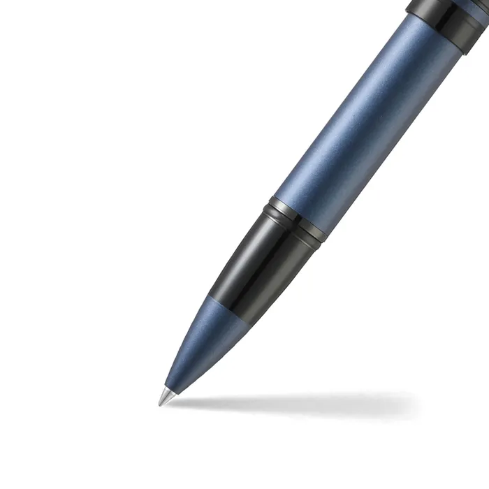 Sheaffer ICON 9110 Metalic Blue Rollerball Pen With Gloss Black PVD Trim