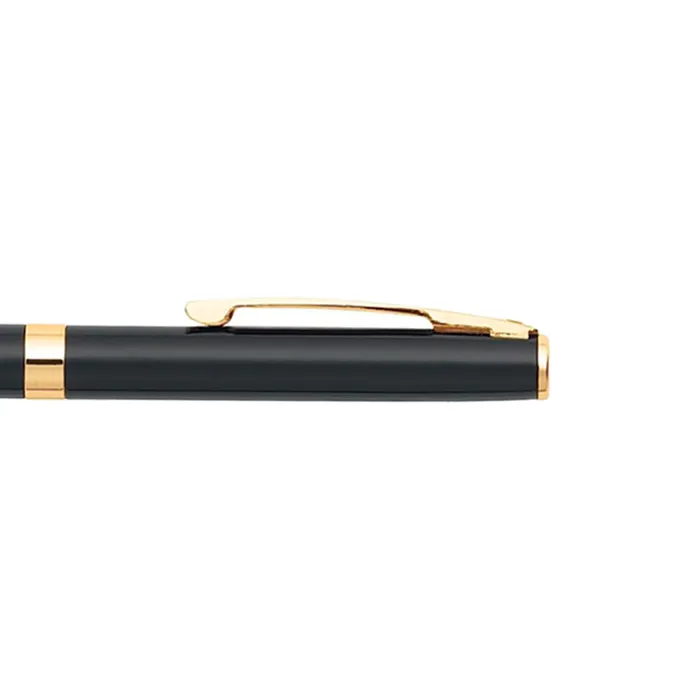 Sheaffer SAGARIS 9471 Gloss Black Ballpoint Pen With Gold Tone  trim
