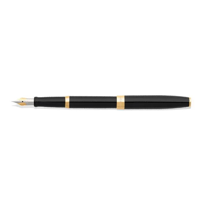 Sheaffer SAGARIS 9471 Gloss Black Fountain Pen With Gold Tone  trim - Medium