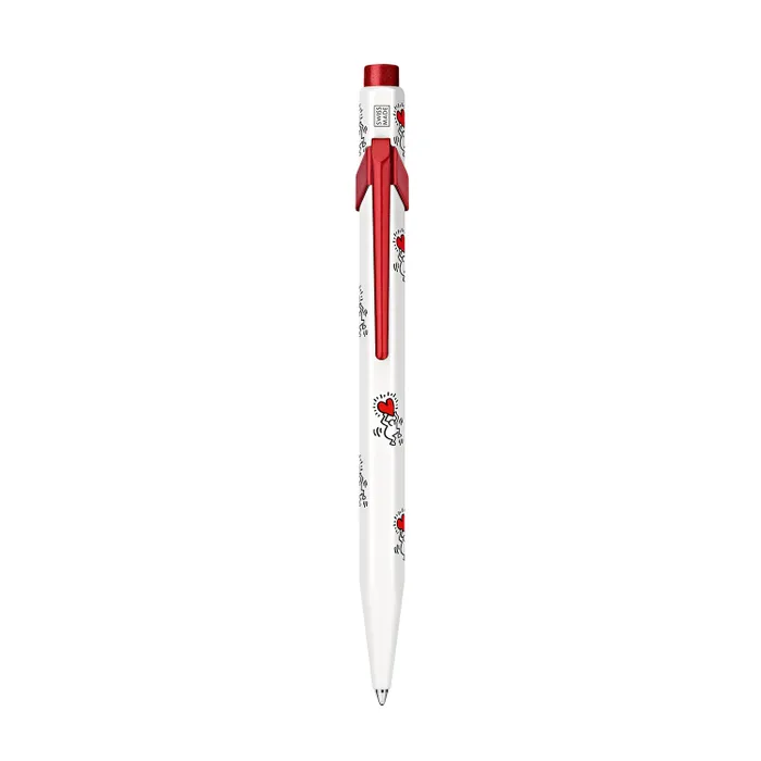 Caran d'Ache 849 Xmas23 Keith Haring Ballpoint Pen - White