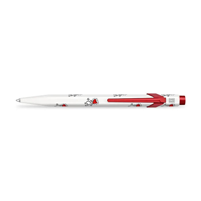 Caran d'Ache 849 Xmas23 Keith Haring Ballpoint Pen - White