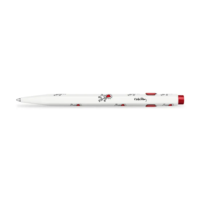 Caran d'Ache 849 Xmas23 Keith Haring Ballpoint Pen - White