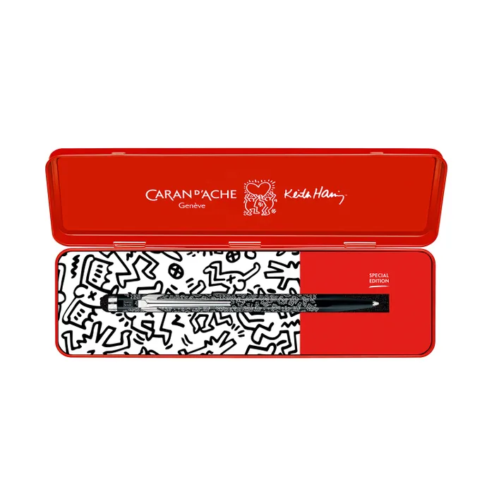 Caran d'Ache 849 Xmas23 Keith Haring Ballpoint Pen - Black