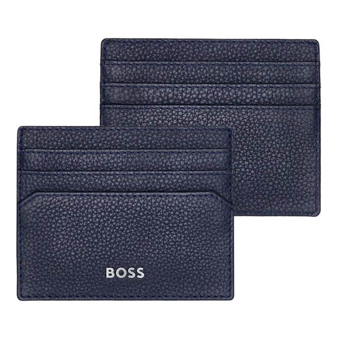 Hugo Boss Card Holder Classic Grained Navy