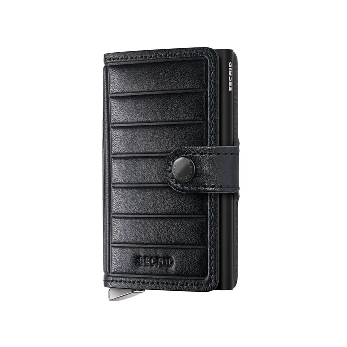 Secrid Miniwallet Embossed Lines Mei-Black