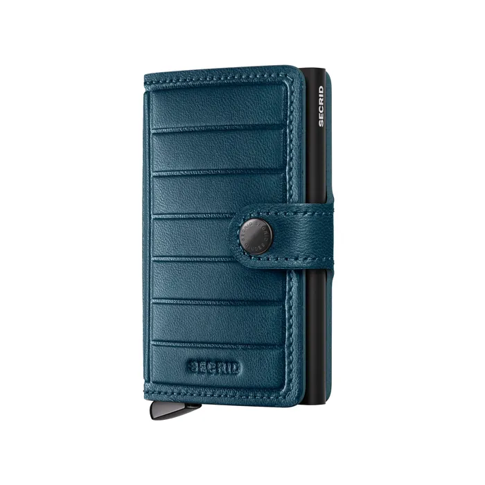 Secrid Miniwallet Embossed Lines Mei-Teal
