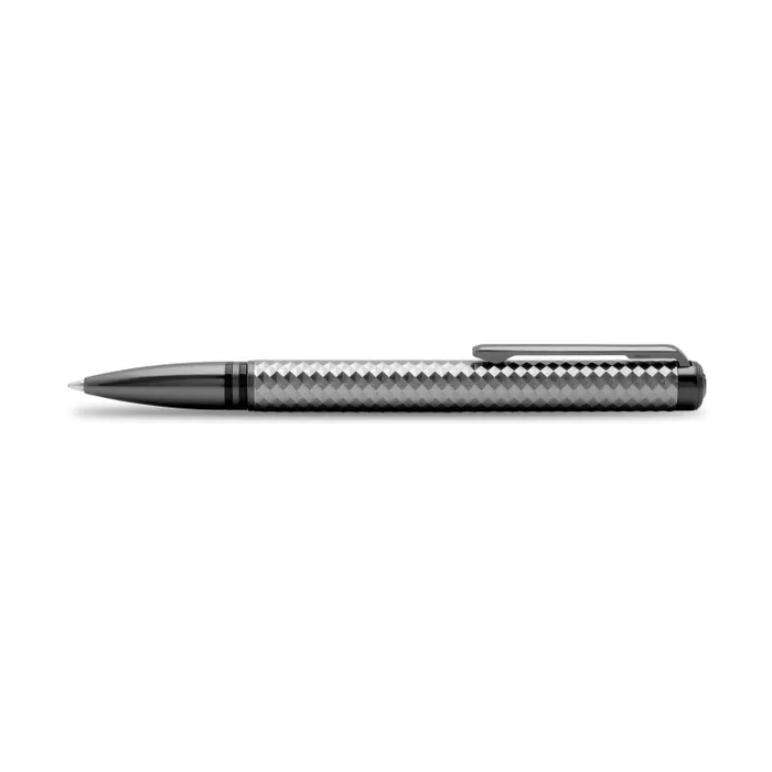 Lapis Bard Contemporary Torque Special Edition Ballpoint Pen - Titanium Colour with Shiny Gunmetal Trims