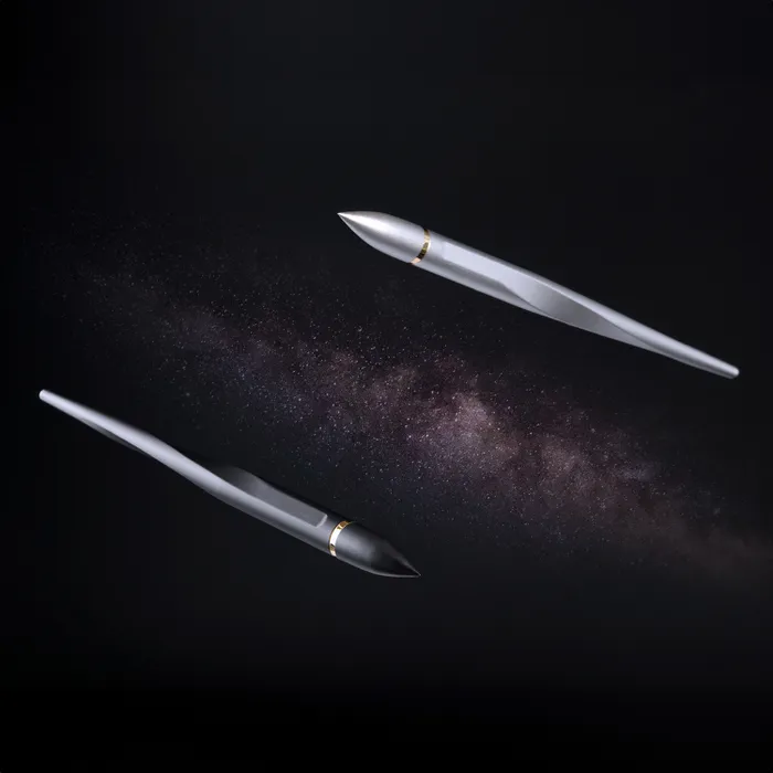 Novium Hover 2.0 Interstellar Edition 18k Gold Plated Ball Pen - Starlight Silver