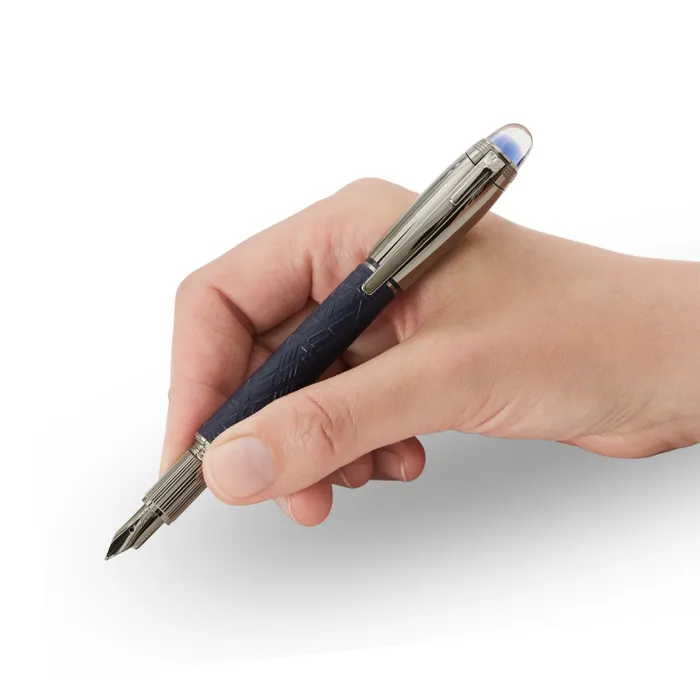 Montblanc StarWalker Space Blue Precious DouÃ© Fountain Pen (14K Medium) - Blue