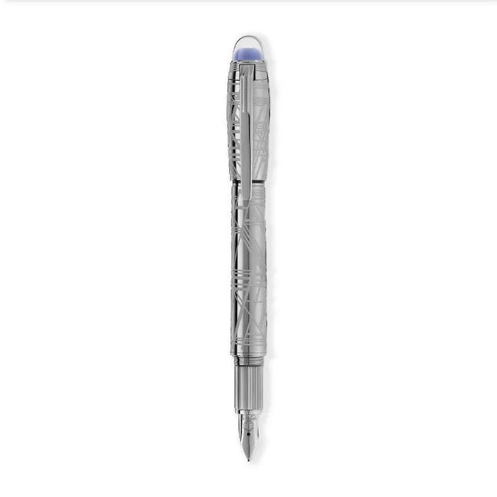 Montblanc StarWalker Space Blue Precious Metal Fountain Pen (14K