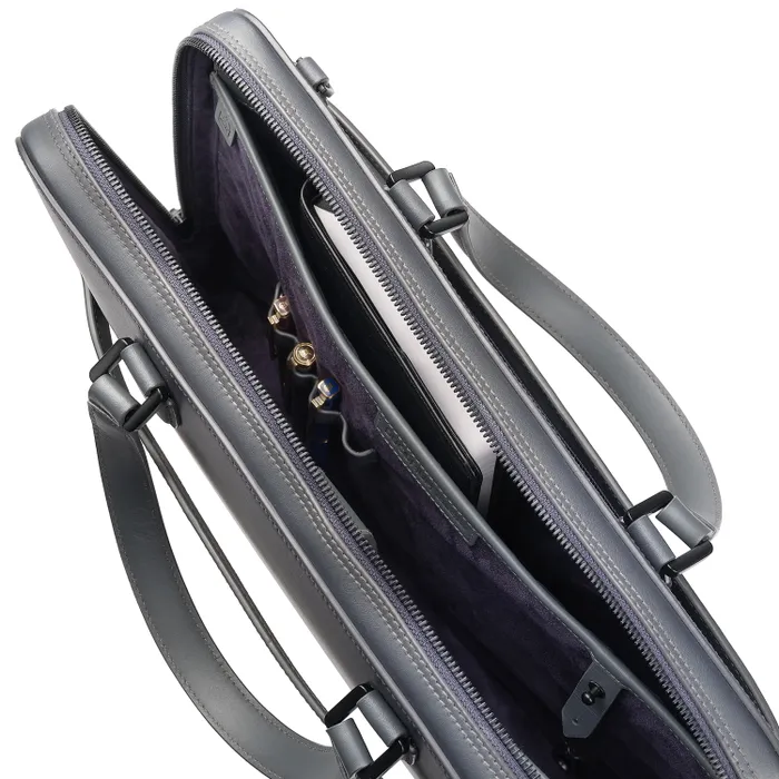 Lapis Bard Ducorium Leather Spencer 15-inch Laptop Business Bag - Graphite