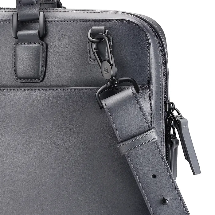 Lapis Bard Ducorium Leather Spencer 15-inch Laptop Business Bag - Graphite