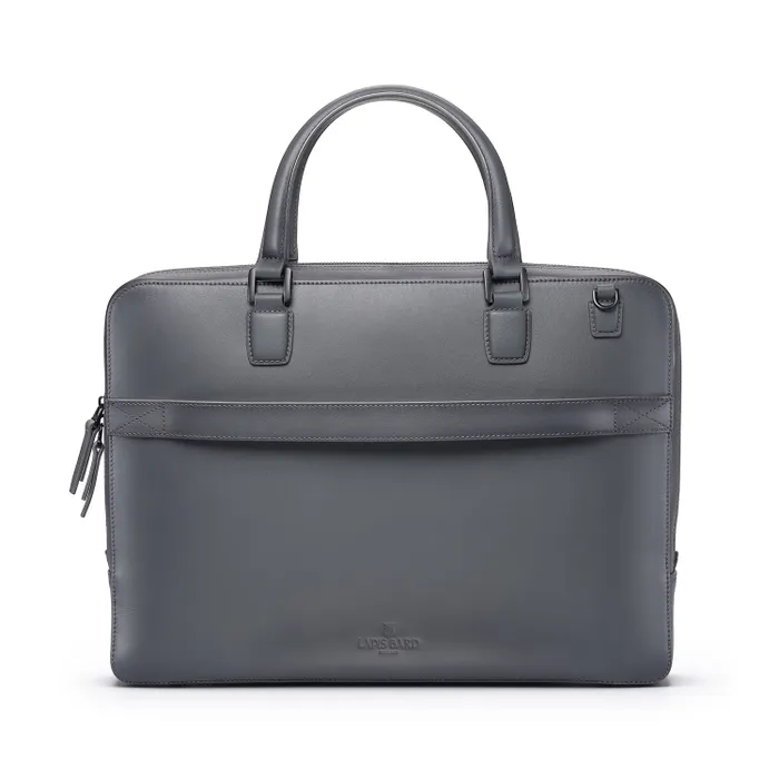 Lapis Bard Ducorium Leather Spencer 15-inch Laptop Business Bag - Graphite