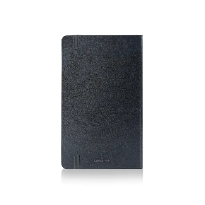 Sheaffer Medium Journal 90 GSM Ink Friendly Ruled with Eco-Friendly Cover - Black