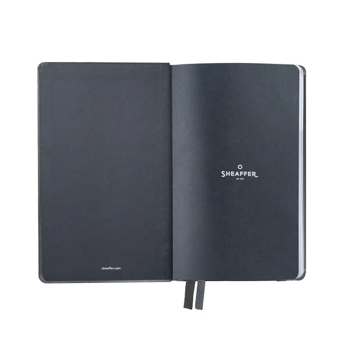 Sheaffer Medium Journal 90 GSM Ink Friendly Ruled with Eco-Friendly Cover - Black