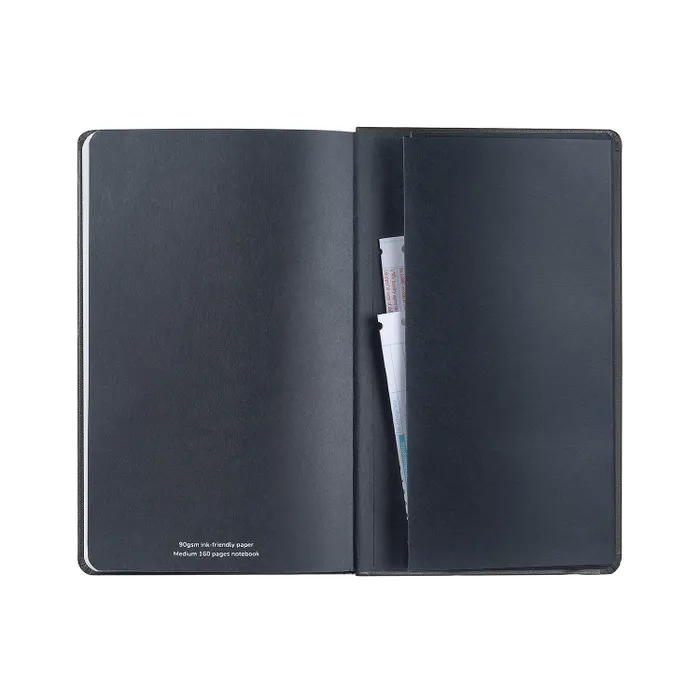 Sheaffer Medium Journal 90 GSM Ink Friendly Dot Grid with Eco-Friendly Cover - Black