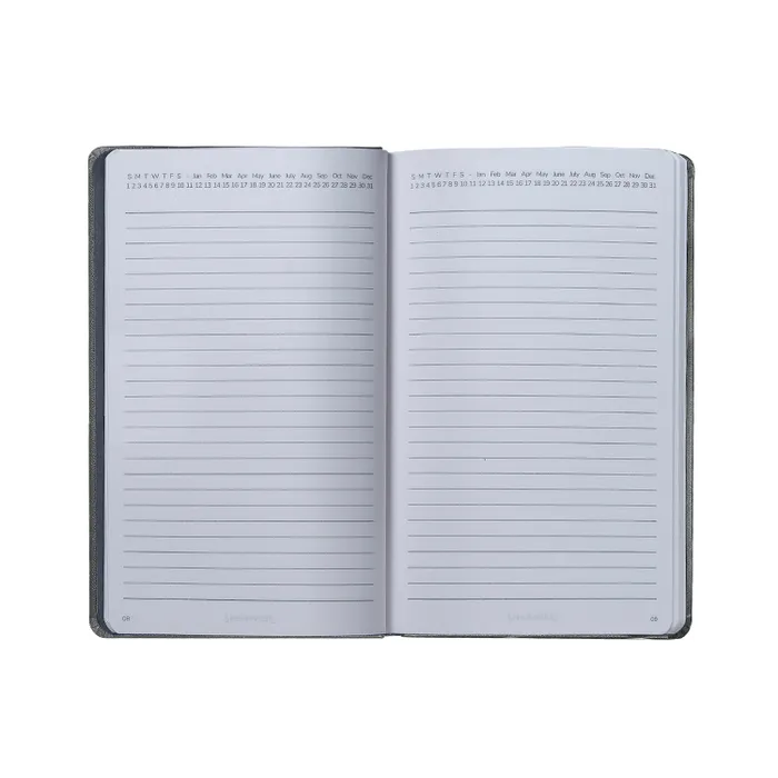 Sheaffer Medium Journal 90 GSM Ink Friendly Ruled with Eco-Friendly Cover - Grey