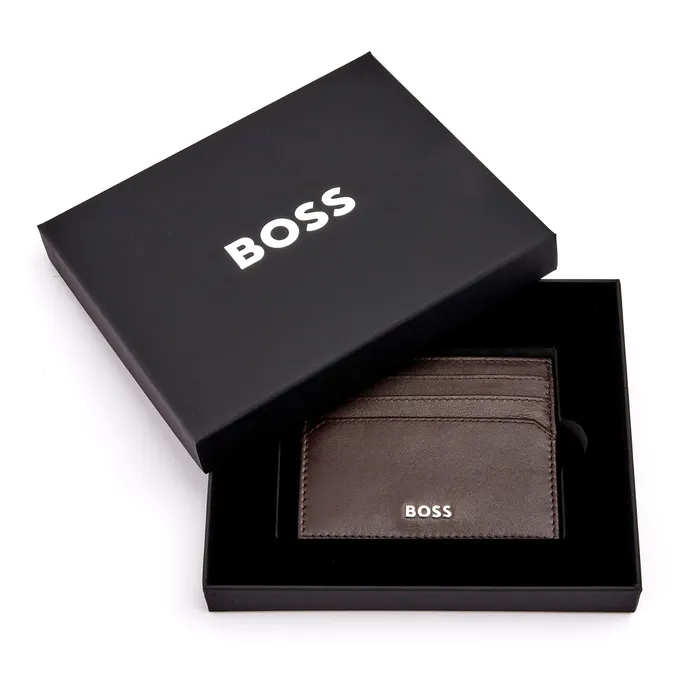 Hugo Boss Card holder Classic Smooth - Brown