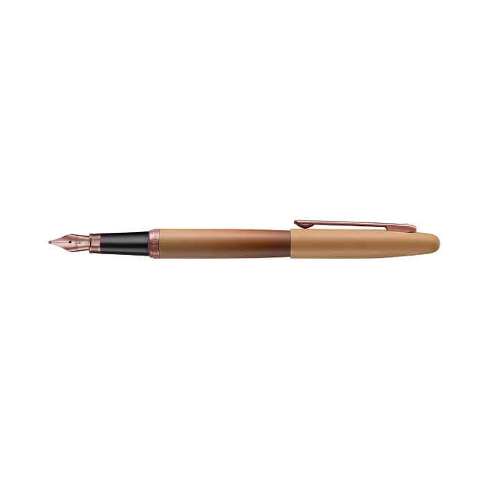 Sheaffer VFM 9428 Coffee Edition Matt Brown Fountain Pen with Regal Brown PVD Trims - Medium