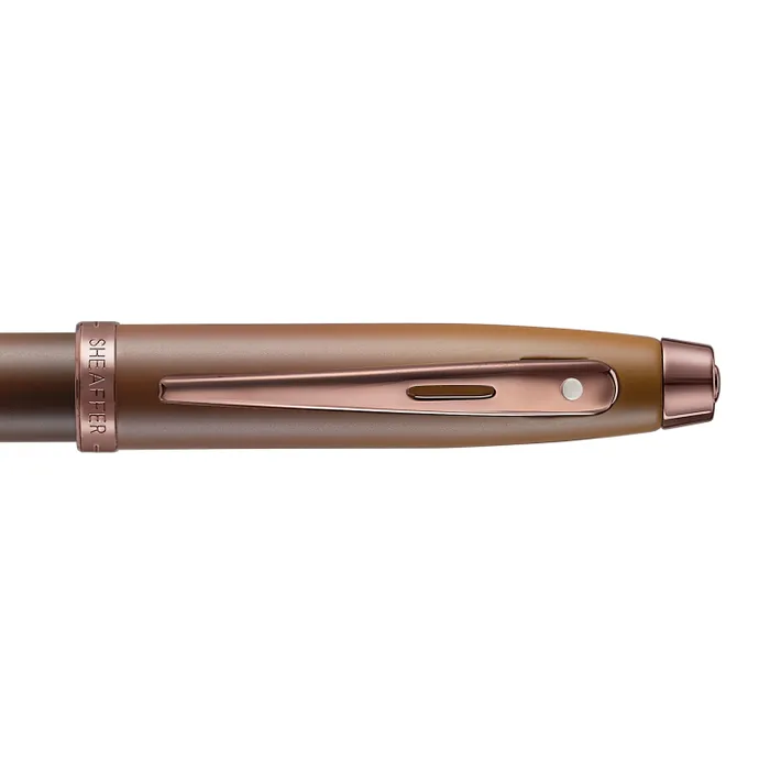 Sheaffer 100 9374 Coffee Edition Matt Brown Fountain Pen with Regal Brown PVD Trims - Medium