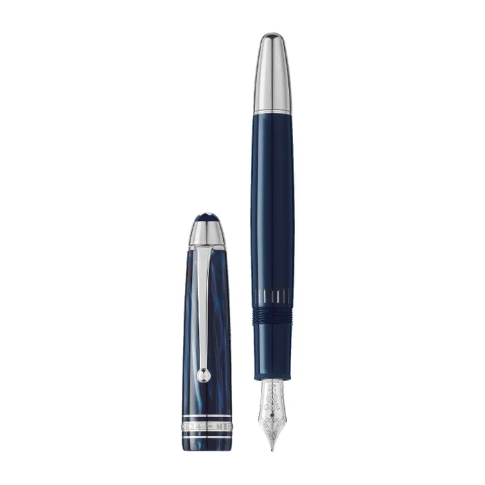 Montblanc 131338 MeisterstÃ¼ck The Original Collection Legrand Fountain Pen (14K Medium) - Blue With Platinum Trims