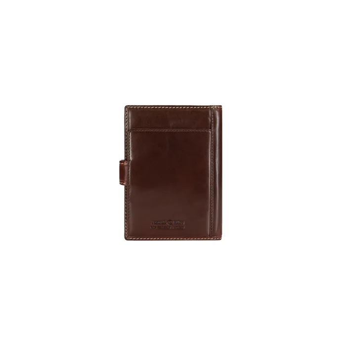 Jekyll & Hide Oxford Money clip Passport Holder - Mocha