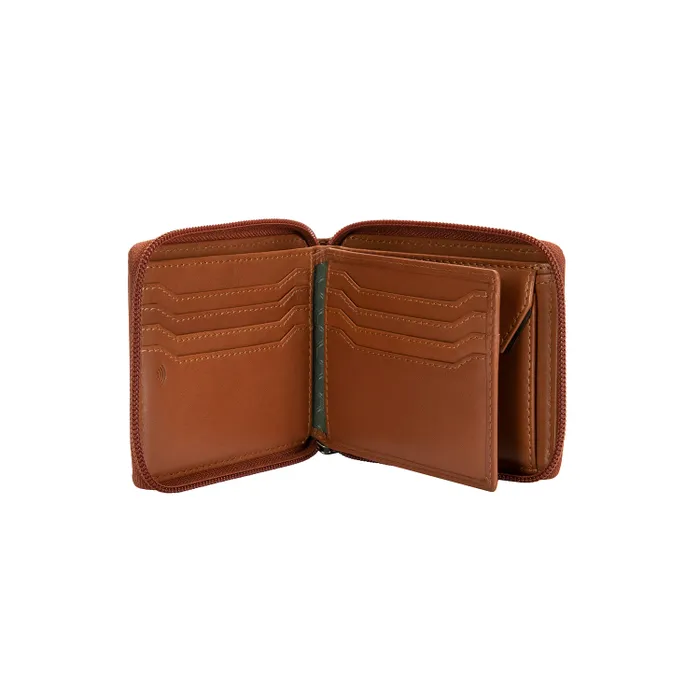 Jekyll & Hide Norwegian Zip Around Wallet - Tan