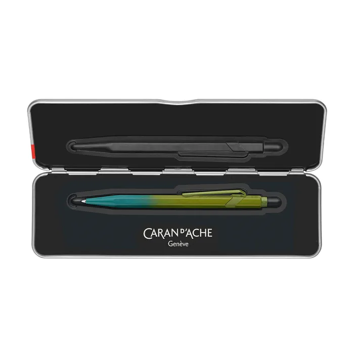 Caran d'Ache 849 Claim Your Style Ed. 5, arctic green in grey slimpack Ballpoint Pen-Special Edition