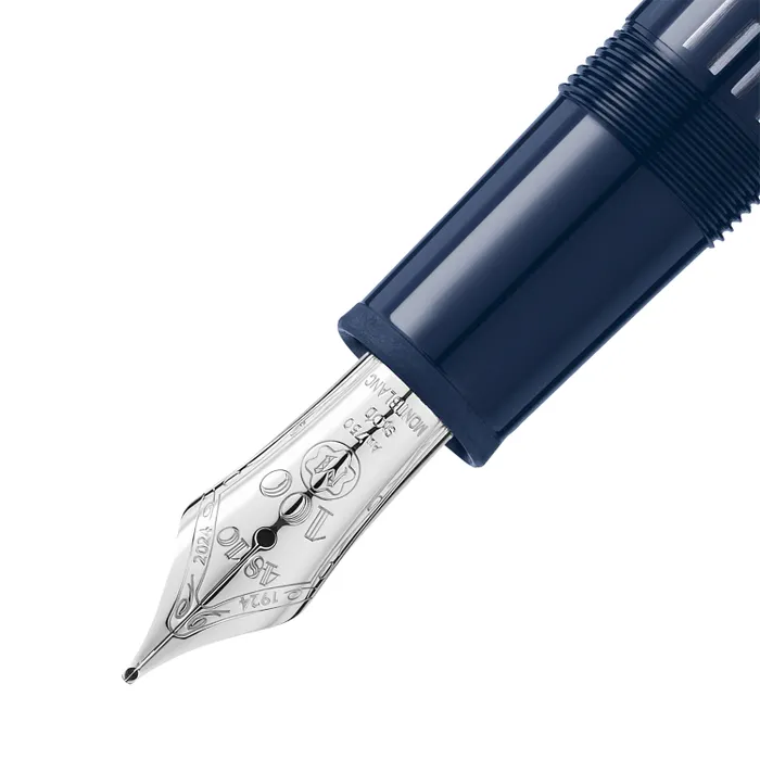 Montblanc 131346 MeisterstÃ¼ck The Origin Collection Doue Legrand Fountain Pen (14K Medium) - Blue With Platinum Trims