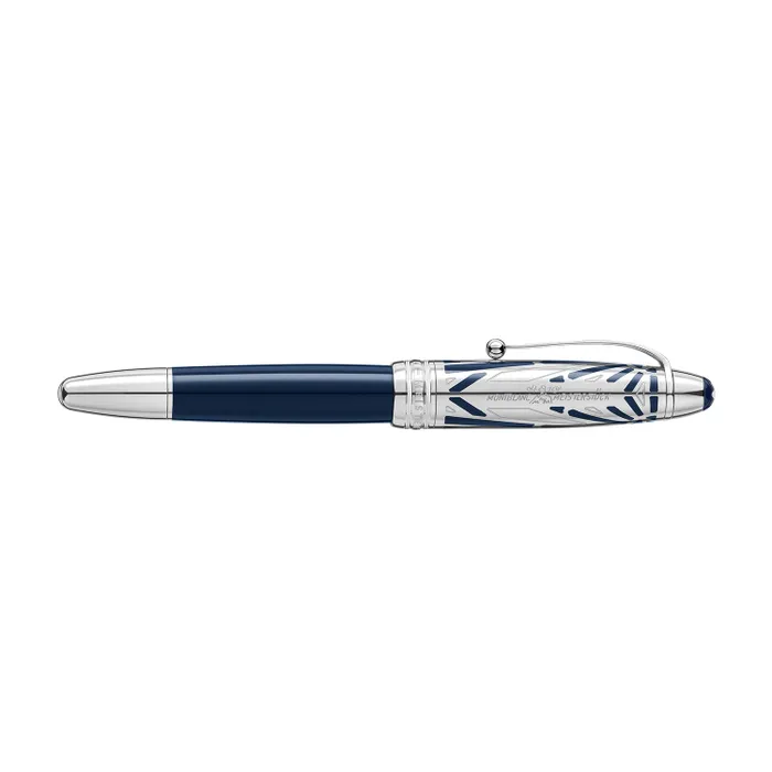 Montblanc 131346 MeisterstÃ¼ck The Origin Collection Doue Legrand Fountain Pen (14K Medium) - Blue With Platinum Trims
