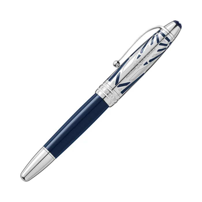 Montblanc 131346 MeisterstÃ¼ck The Origin Collection Doue Legrand Fountain Pen (14K Medium) - Blue With Platinum Trims