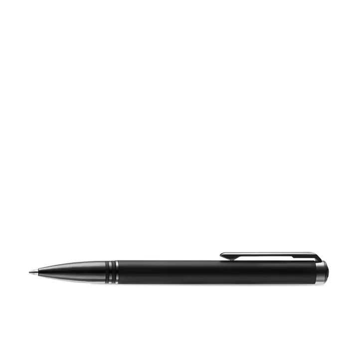Lapis Bard Gift Set Torque Matte Ballpoint Pen and GraphiteÂ Ducorium Leather Notebook Jacket - Grey with Matte black trims
