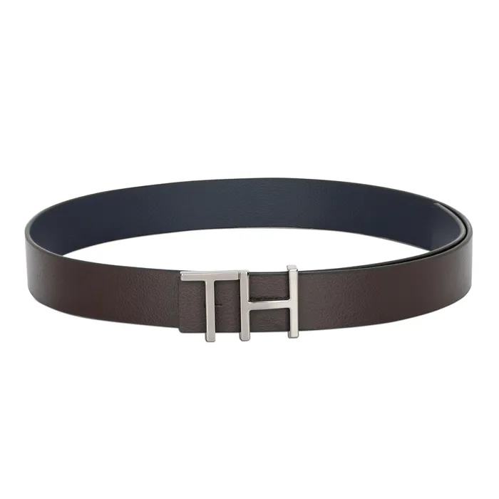 Tommy Hilfiger Cusack Reversible Semi Formal Belt Extra Large - Brown And Navy