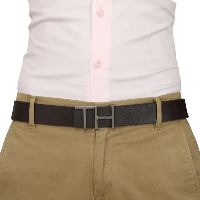Tommy Hilfiger Cusack Reversible Semi Formal Belt Extra Large - Brown And Navy