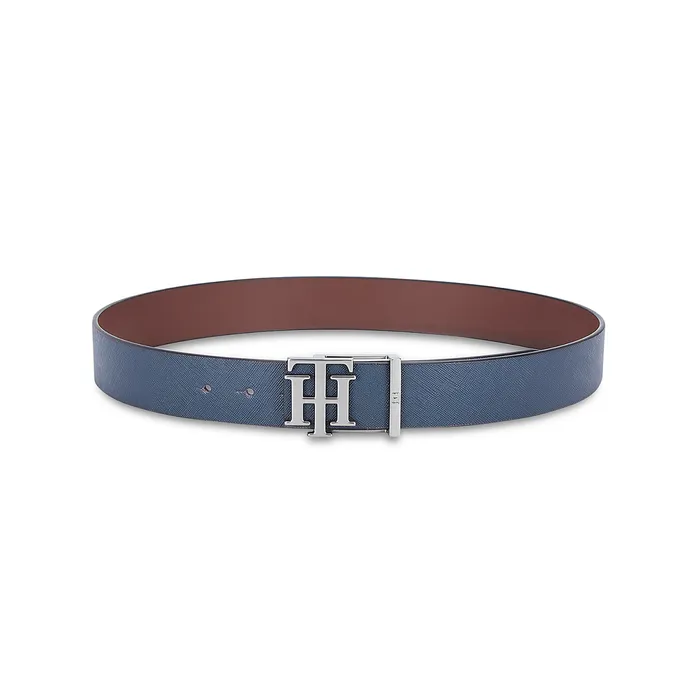 Tommy Hilfiger Hobro Reversible Casual Belt Extra Large - Navy And Brown