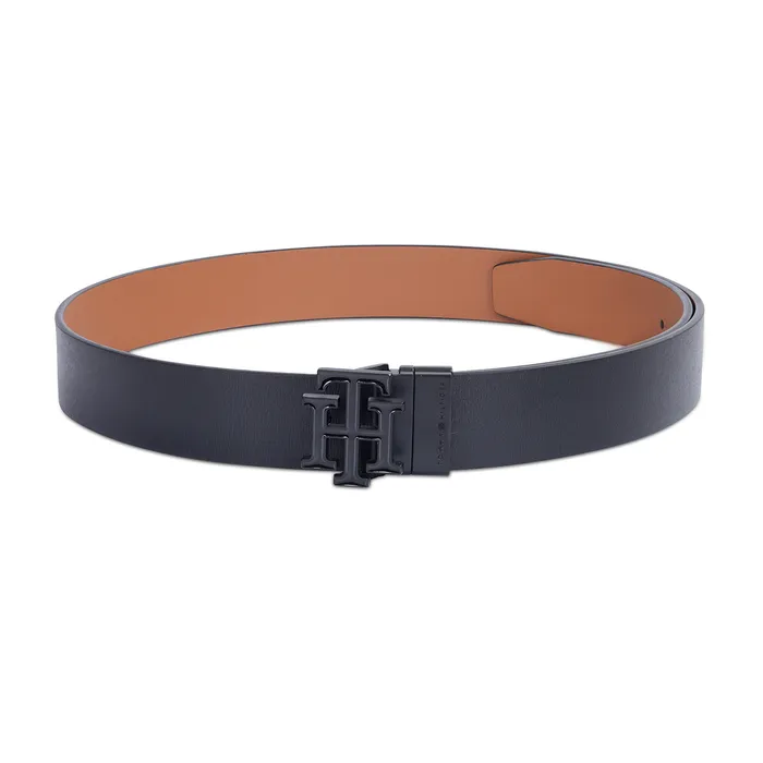 Tommy Hilfiger Scantic Reversible Semi Formal Belt Medium - Black And Tan